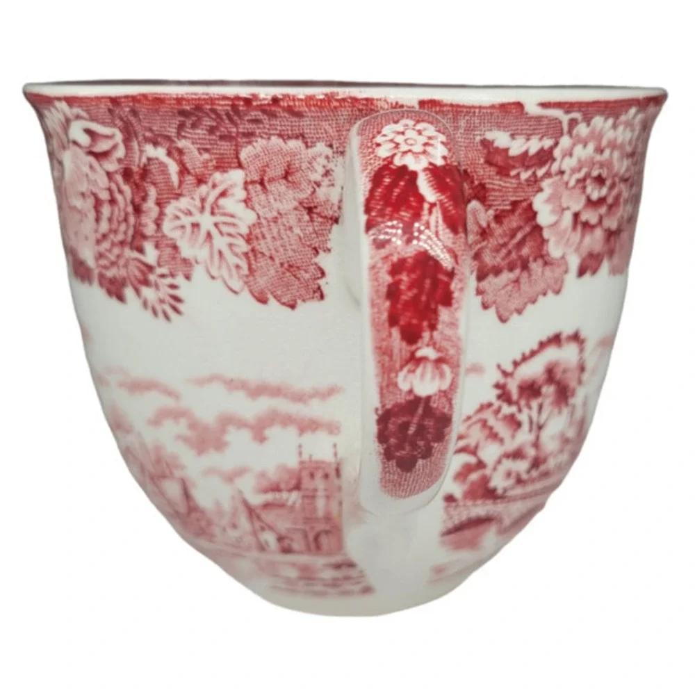 Enoch Wood's English Scenery‎ Pink Vintage Transferware Coffee Cup